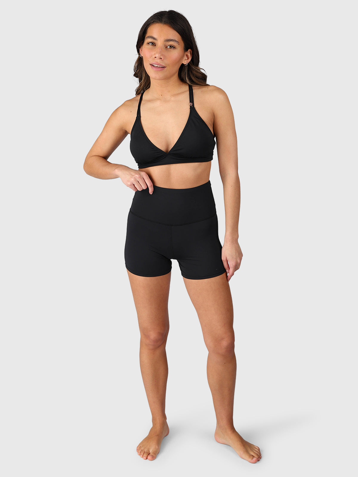 Hibiki Women Legging Shorts | Black