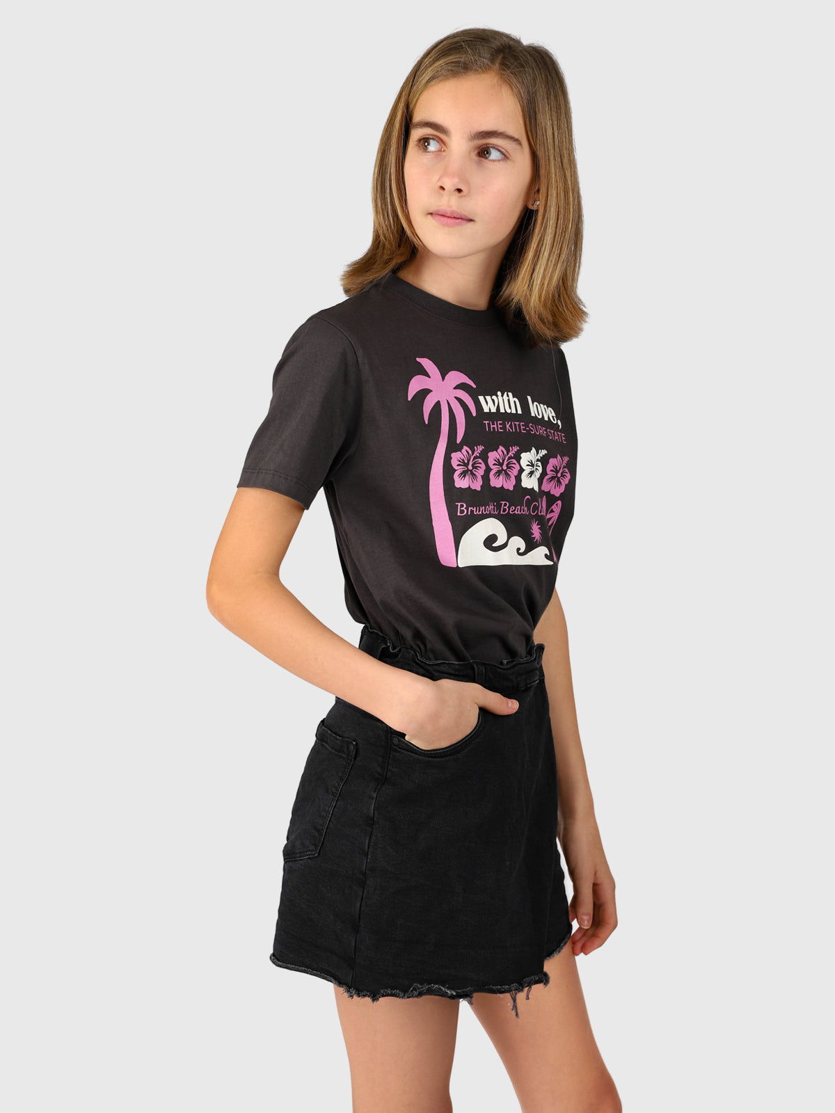 Braey Girls T-shirt | Pirate Black