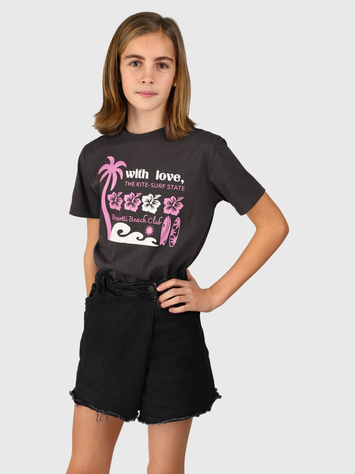 Braey Girls T-shirt | Pirate Black