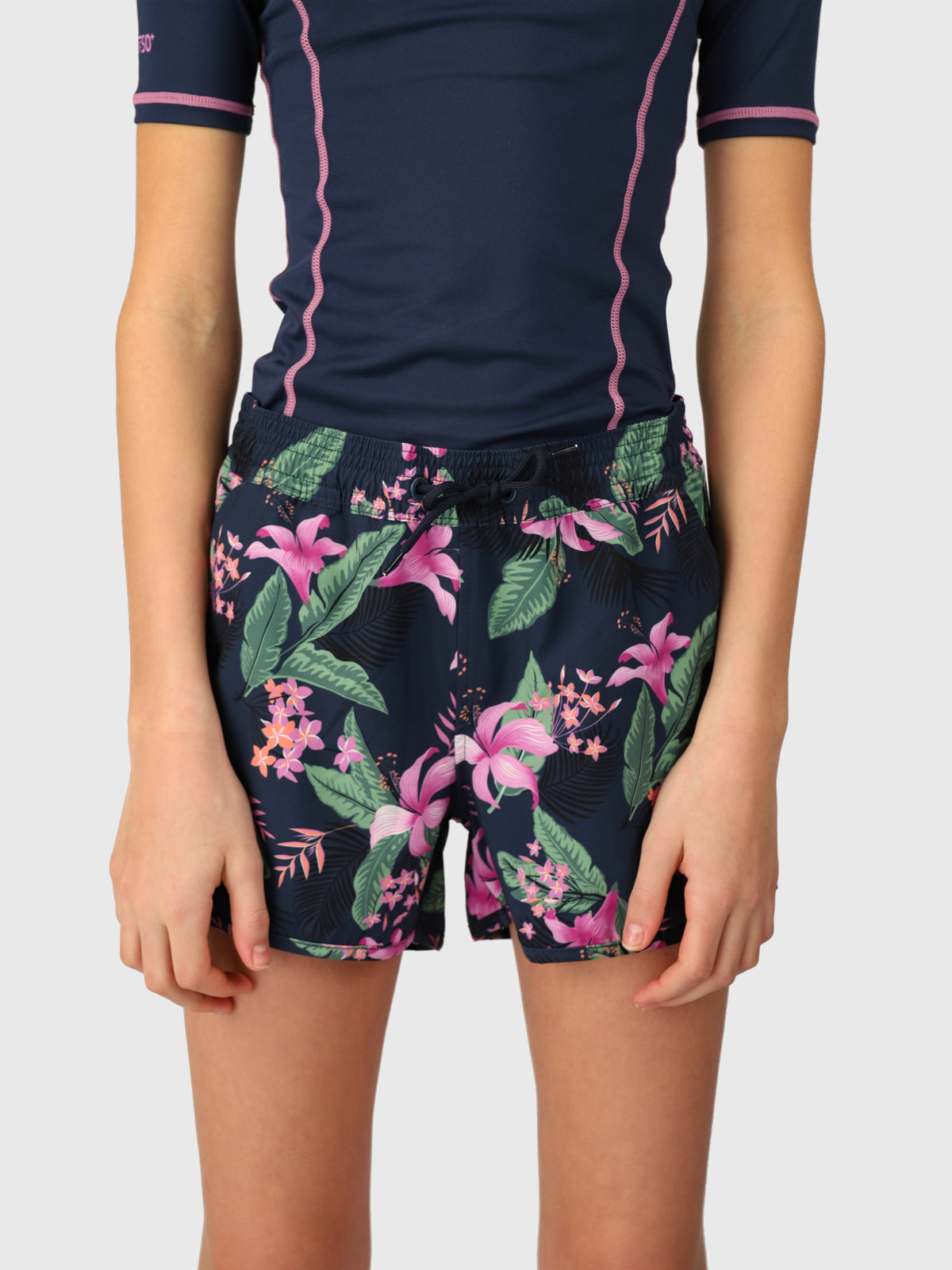 Tulya-Tropicana Girls Swim Shorts | Indigo Blue
