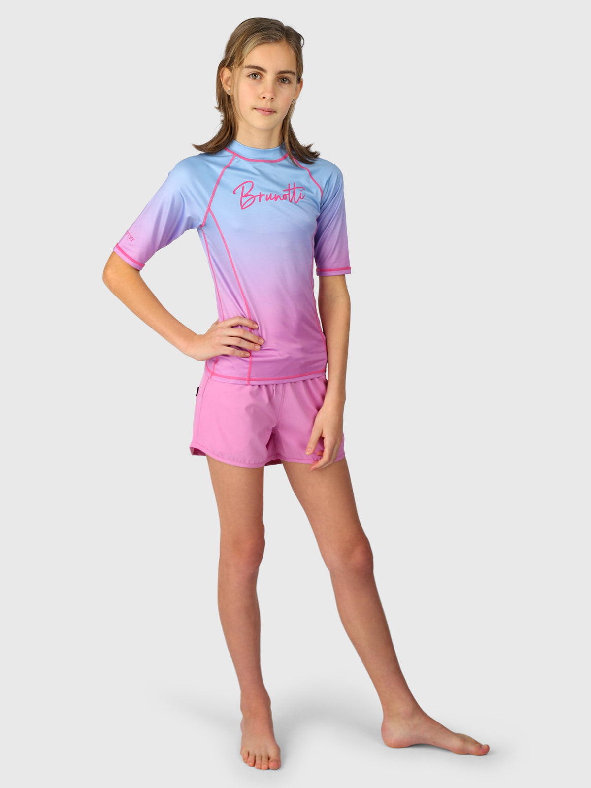 Lineas-Gradient Girls Rashguard | Gradient Bluebell