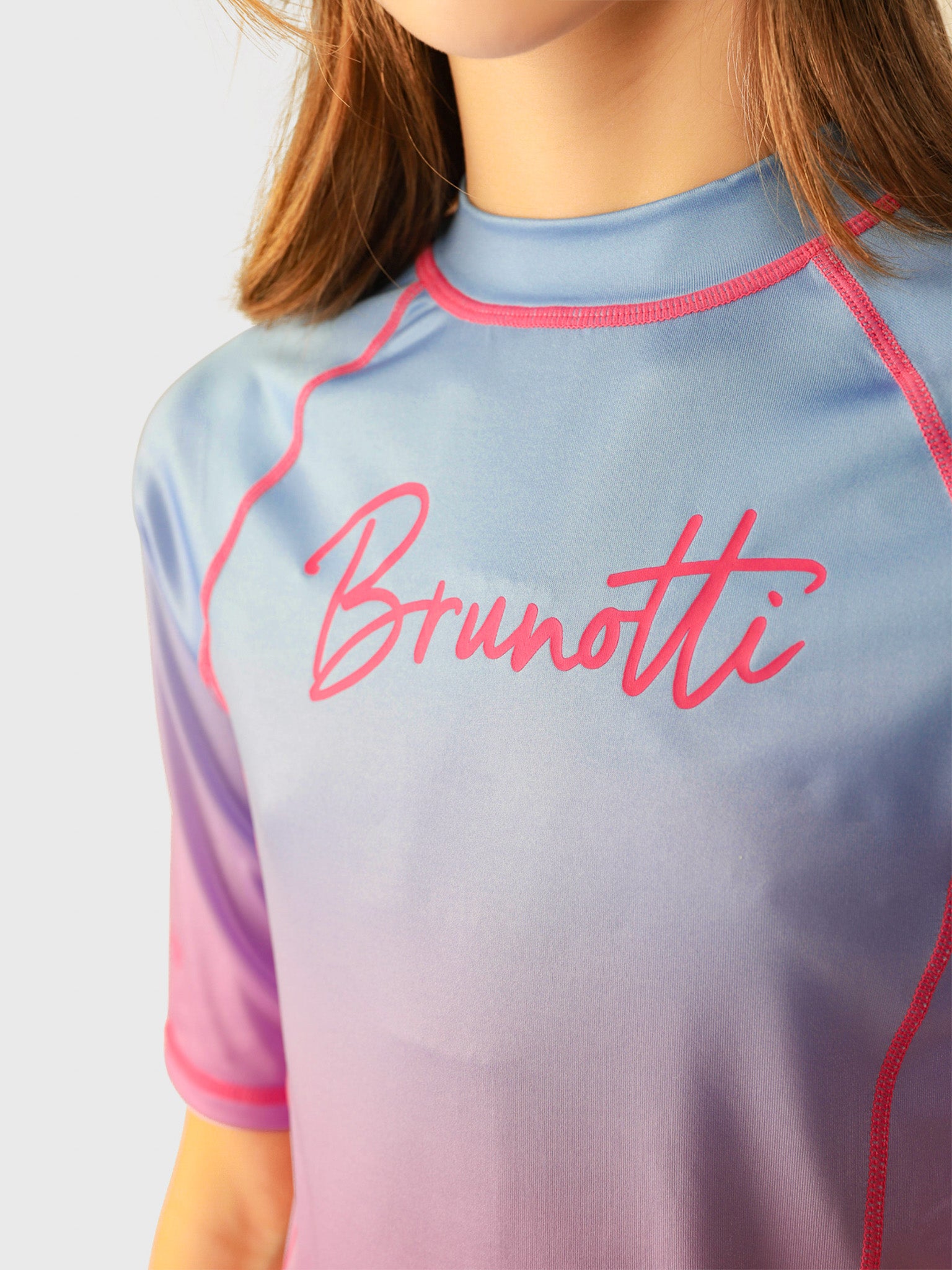 Lineas-Gradient Girls Rashguard | Gradient Bluebell