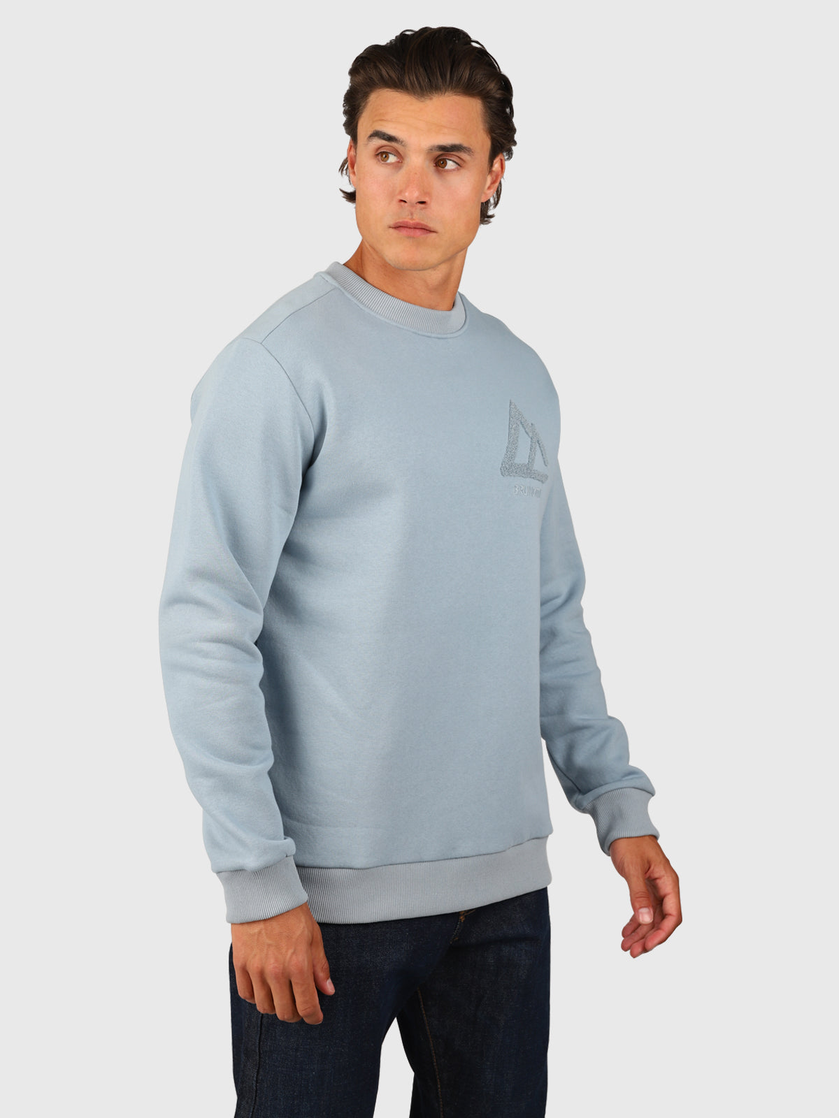 Navaldor Men Sweater | Silver Blue