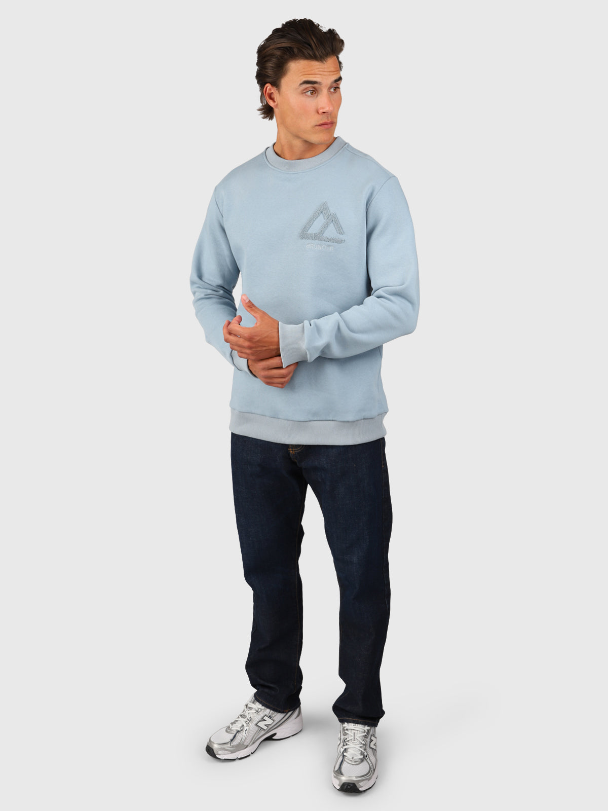 Navaldor Men Sweater | Silver Blue