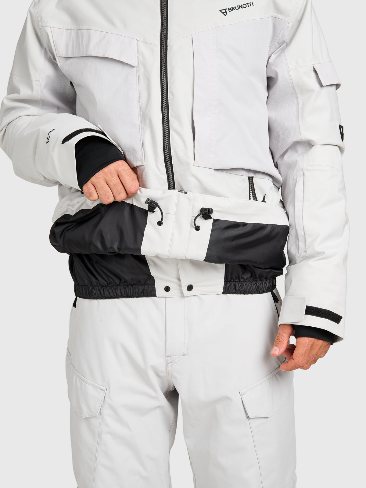Bodish Men Snow Jacket | Soft Grey