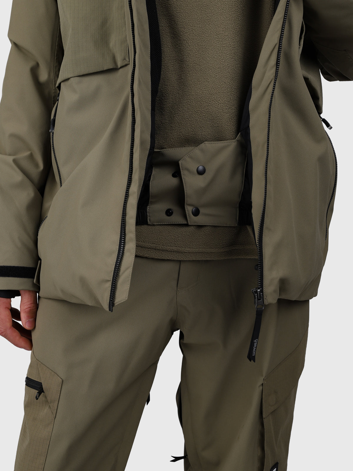 Bodish Men Snow Jacket | Dusky Green