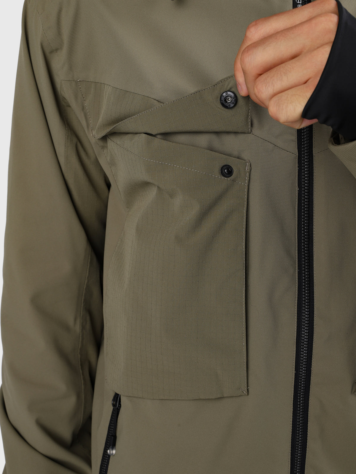 Bodish Men Snow Jacket | Dusky Green