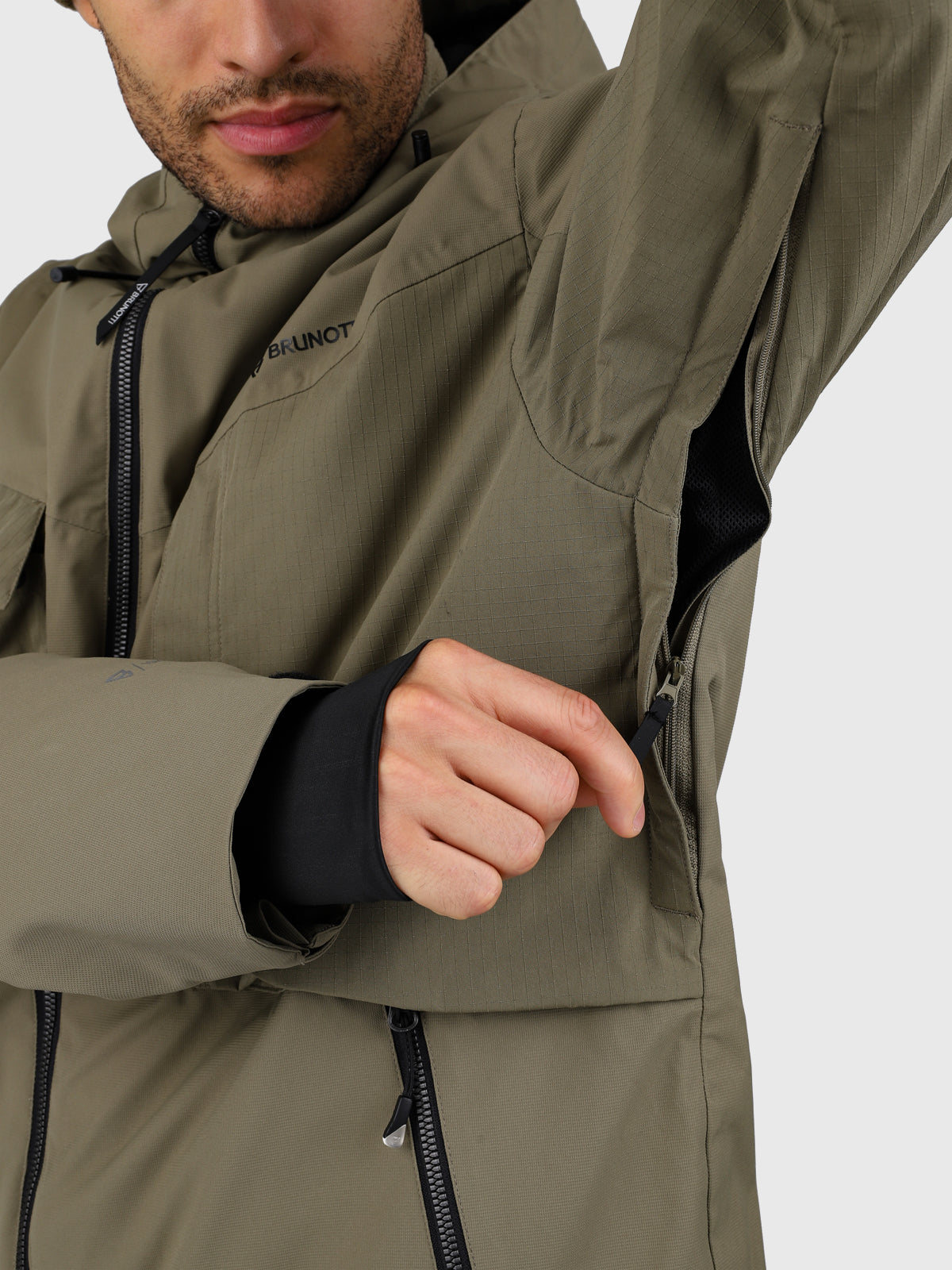 Bodish Men Snow Jacket | Dusky Green