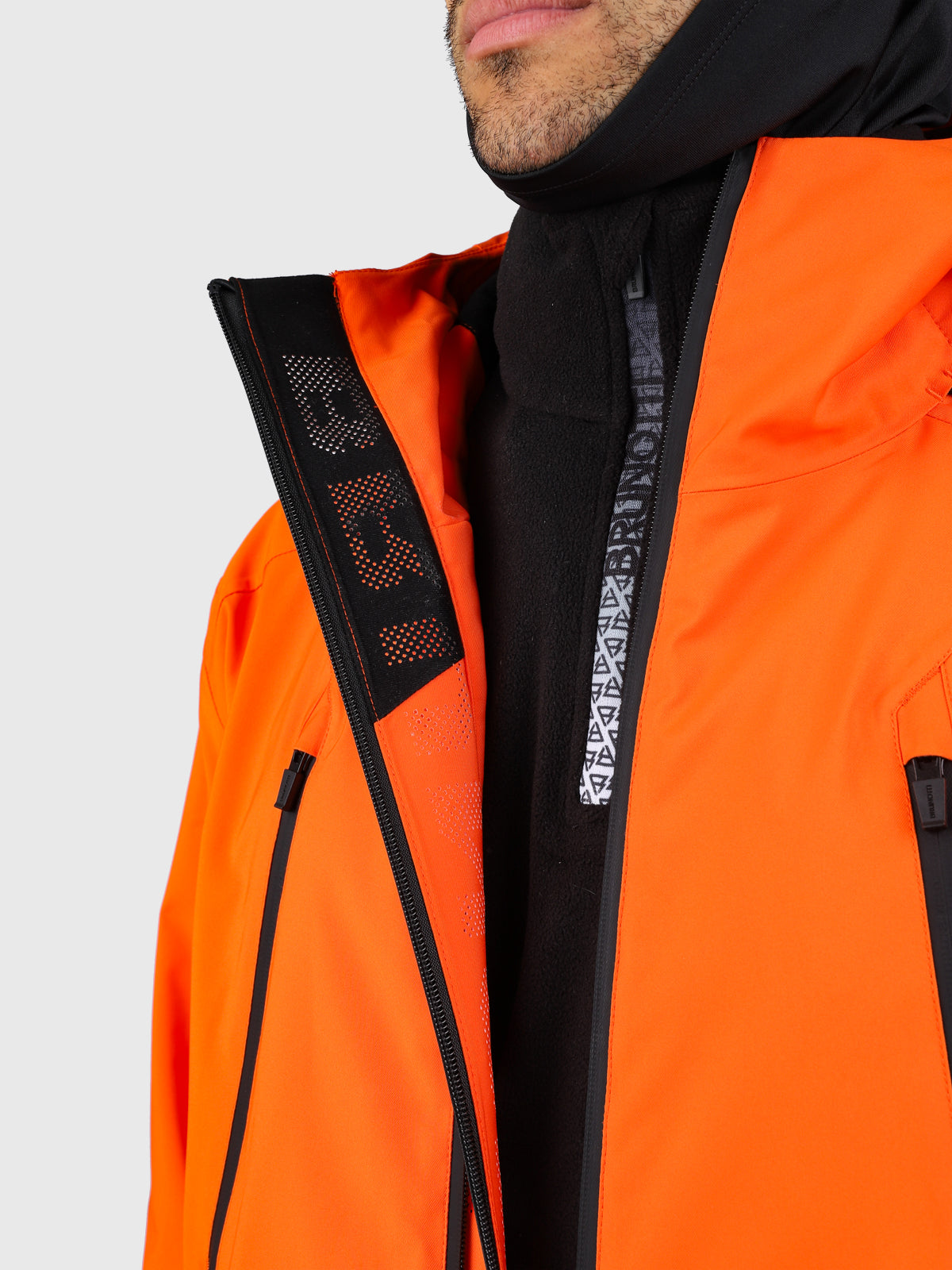 Norrow Men Snow Jacket | Punch Orange