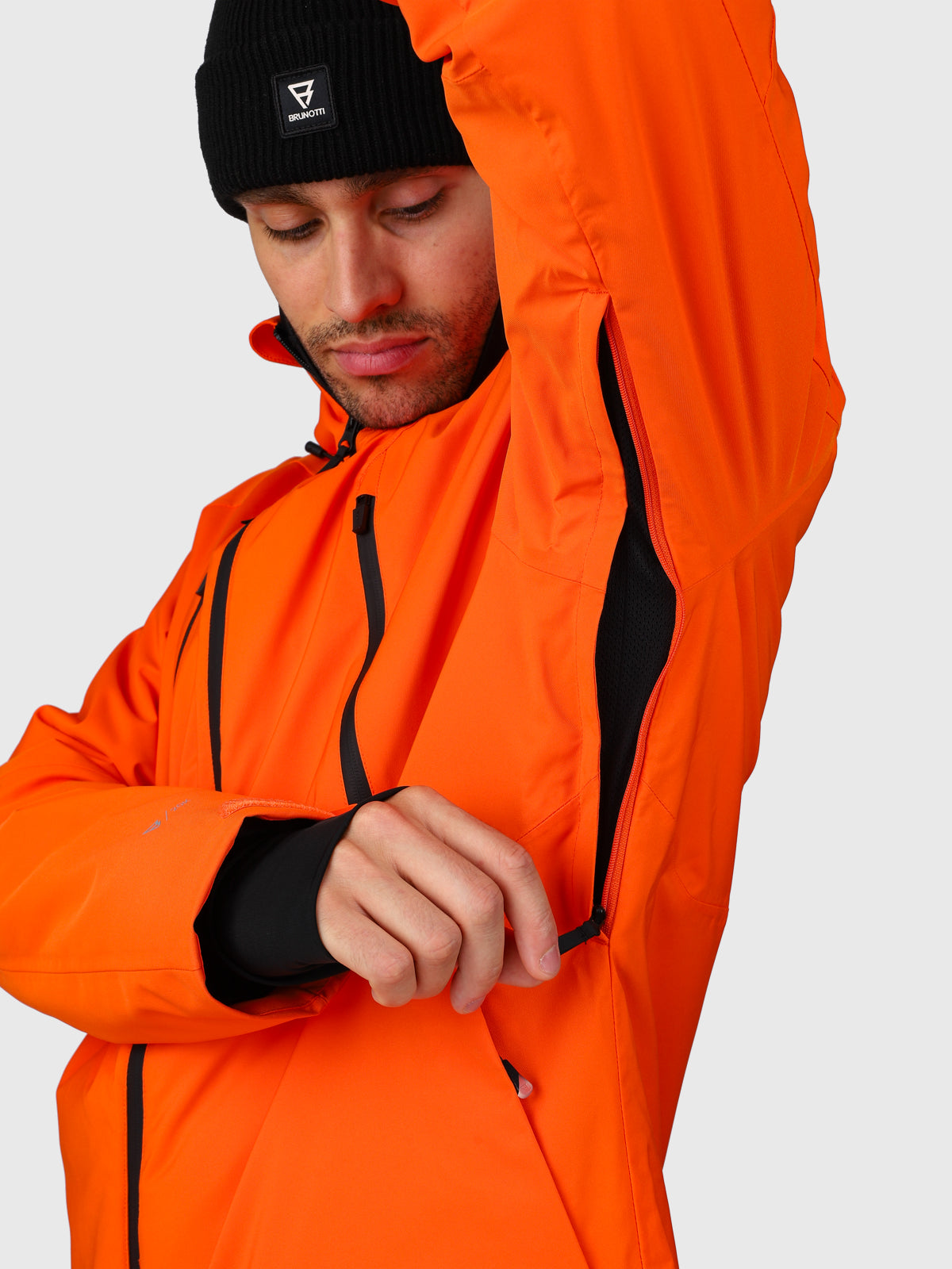Norrow Men Snow Jacket | Punch Orange