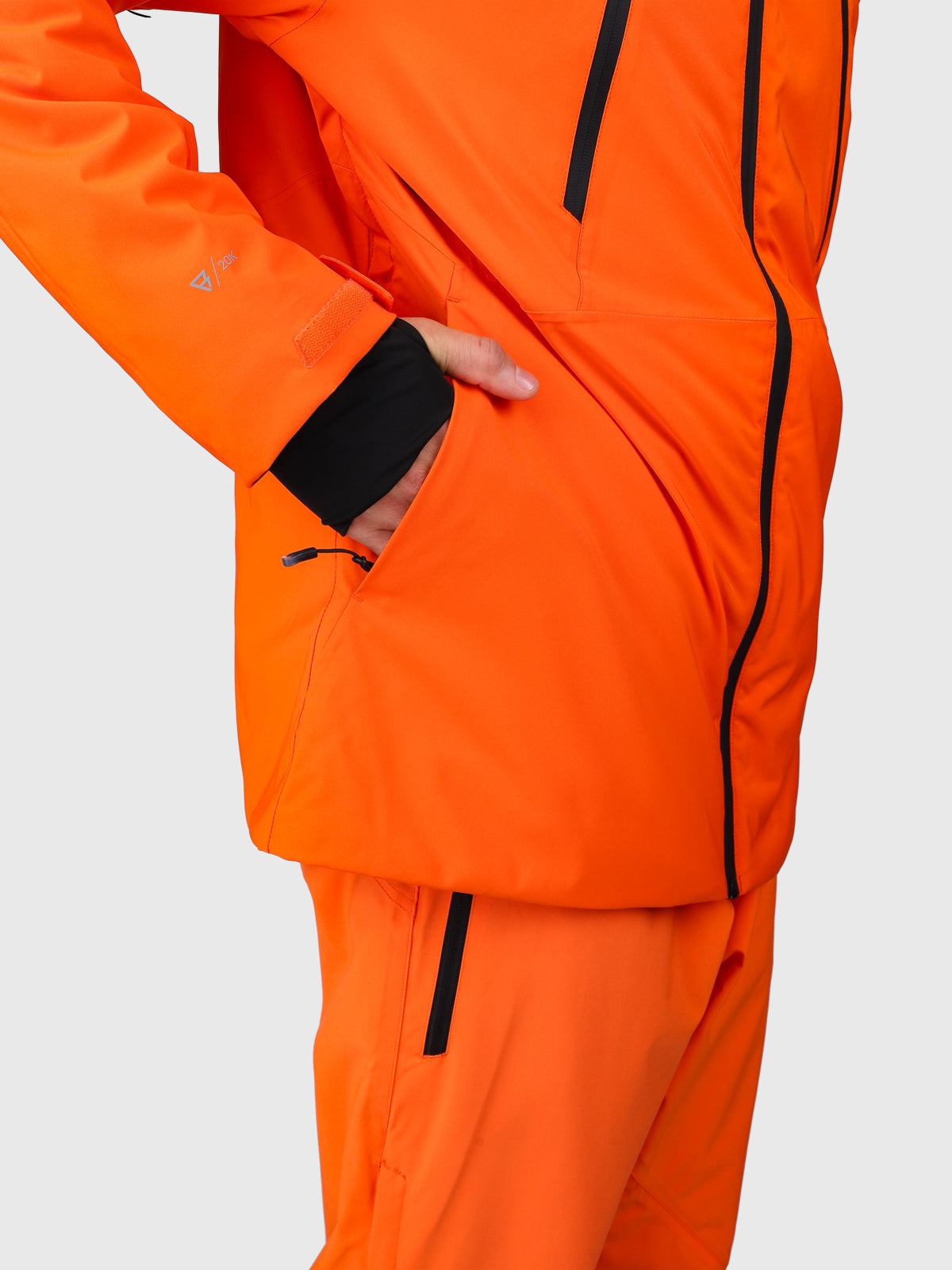 Norrow Men Snow Jacket | Punch Orange