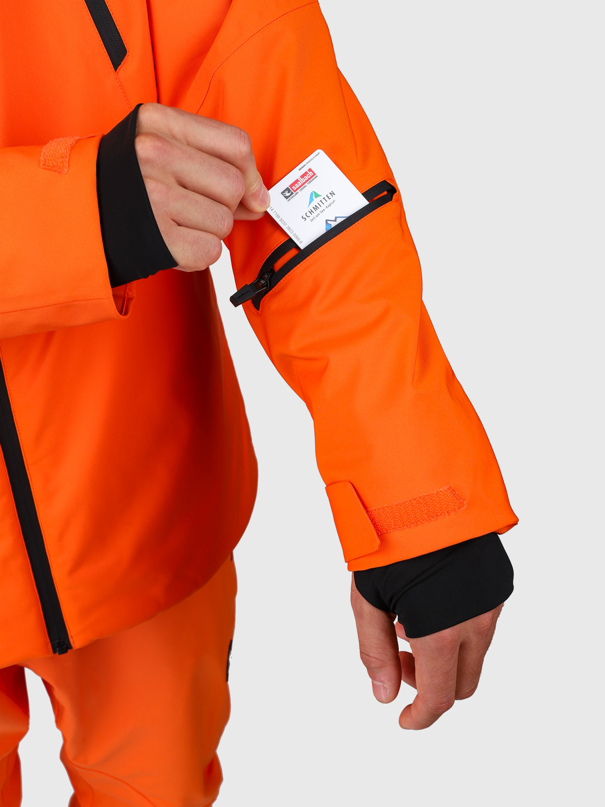 Norrow Men Snow Jacket | Punch Orange