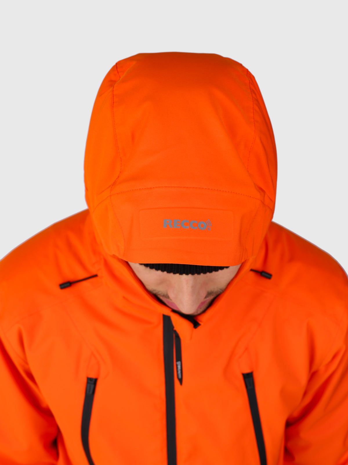 Norrow Men Snow Jacket | Punch Orange