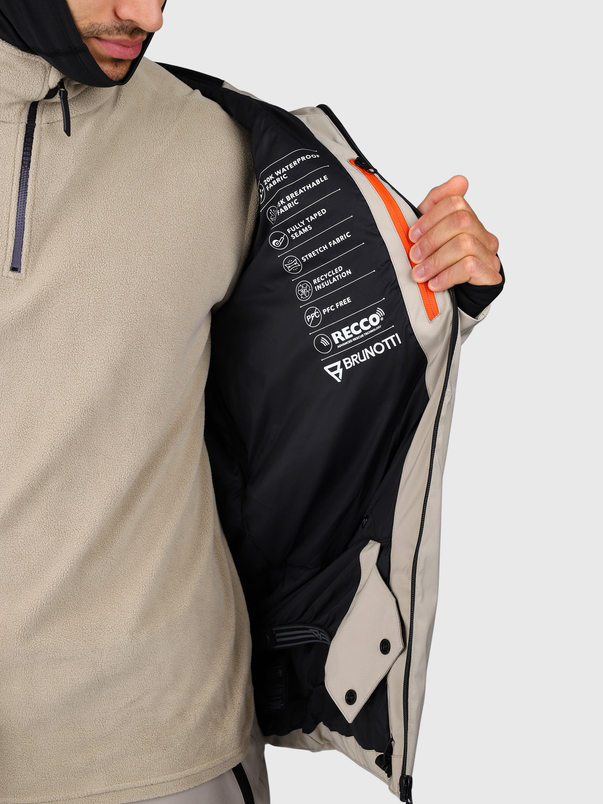 Norrow Men Snow Jacket | Fungi