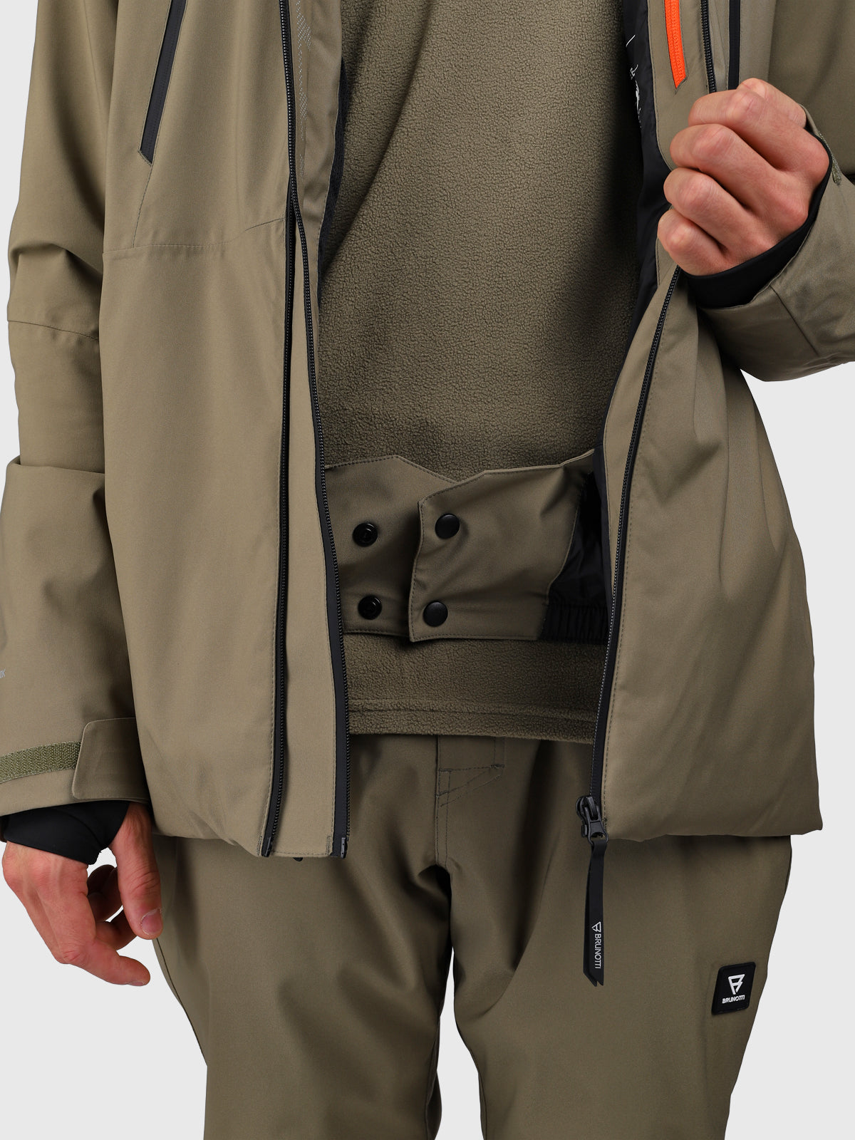 Norrow Men Snow Jacket | Dusky Green