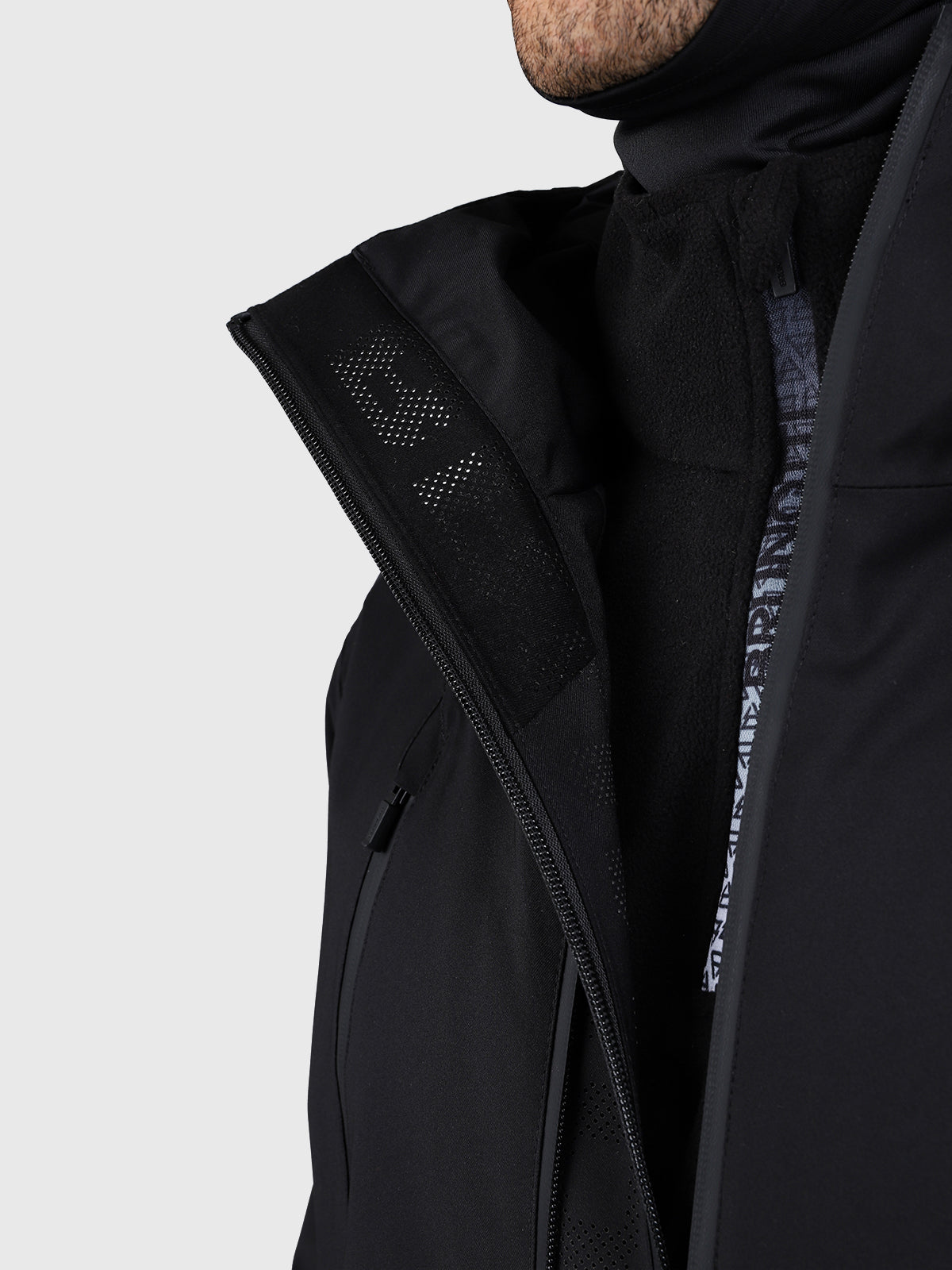Norrow Men Snow Jacket | Black