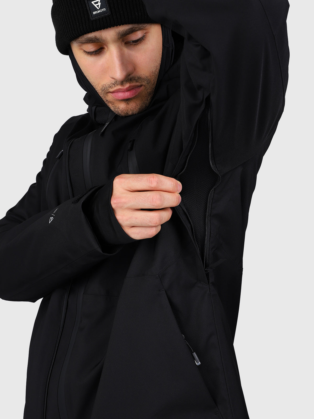 Norrow Men Snow Jacket | Black