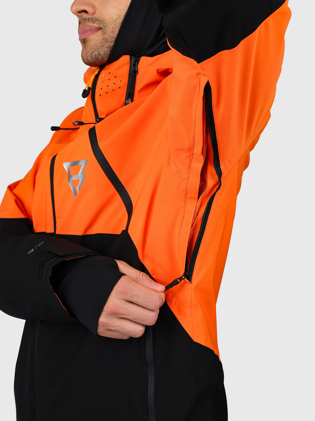 Curtis Men Snow Jacket | Punch Orange