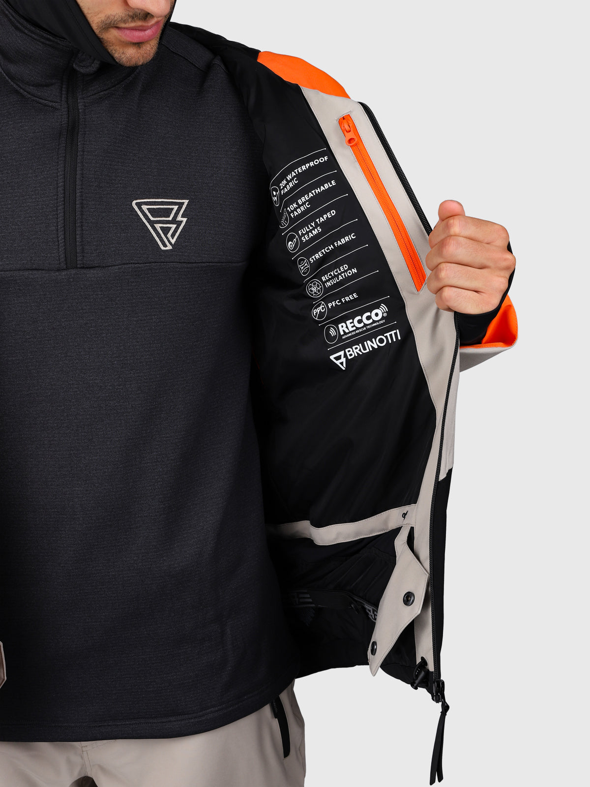 Kendron Men Snow Jacket | Fungi