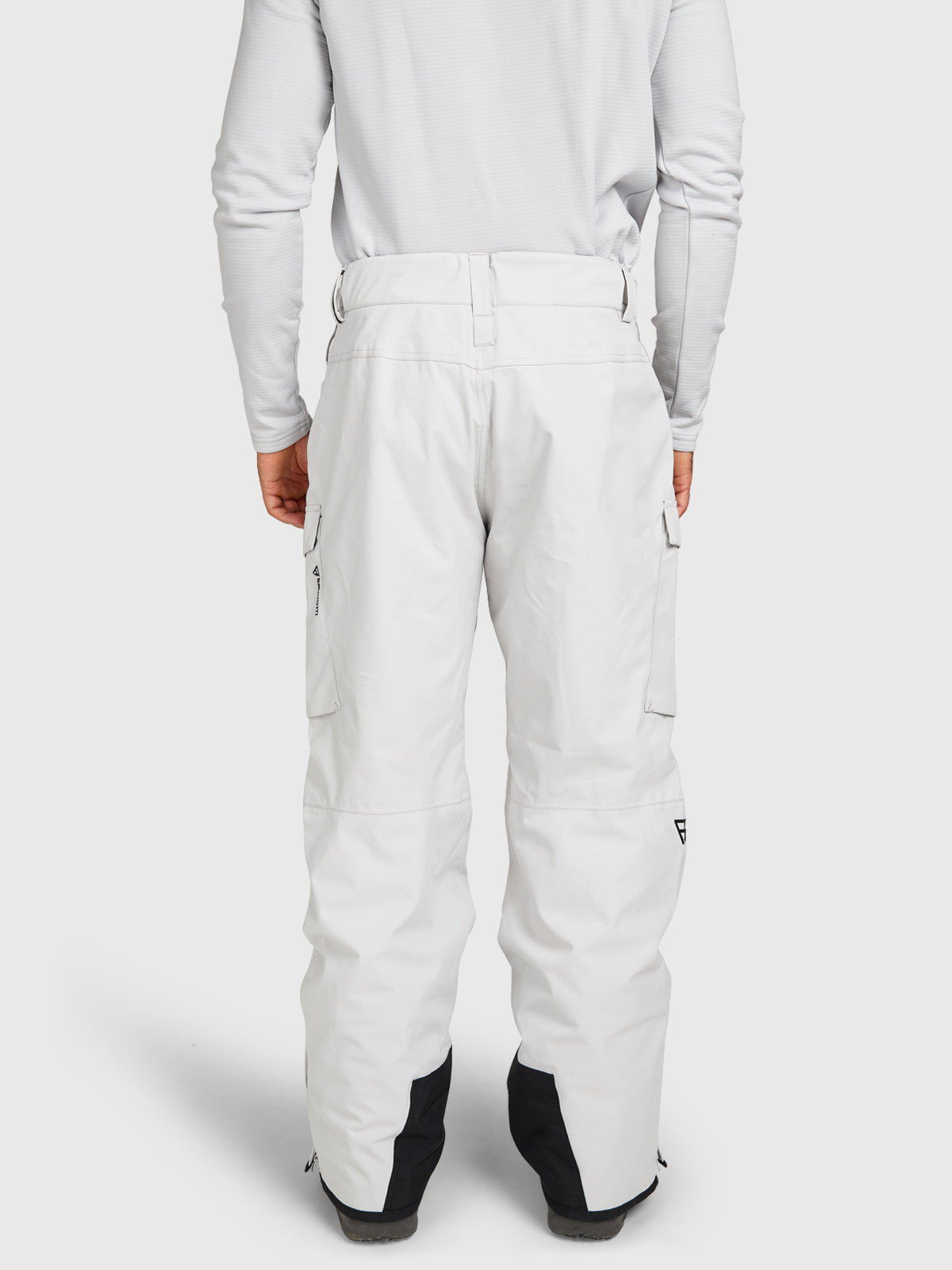 Footrail-Cargo Men Snow Pants | Soft Grey