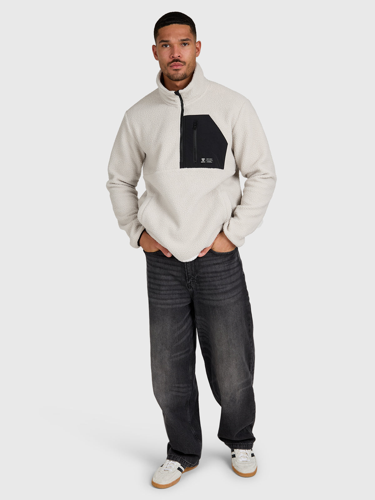 Kelstyn Men Fleece | Soft Grey