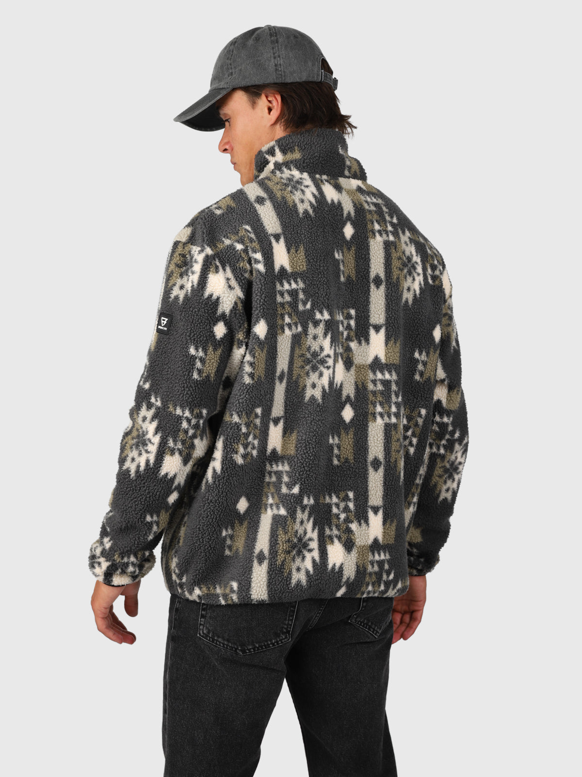 Kelstyn-Print Heren Fleece | Siberia Black