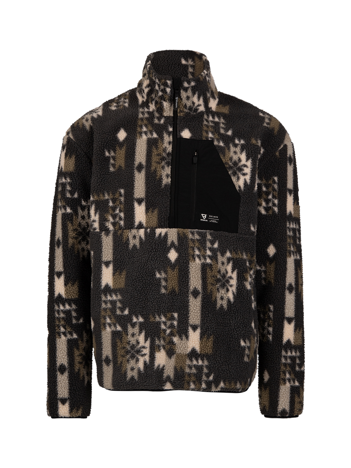 Kelstyn-Print Heren Fleece | Siberia Black