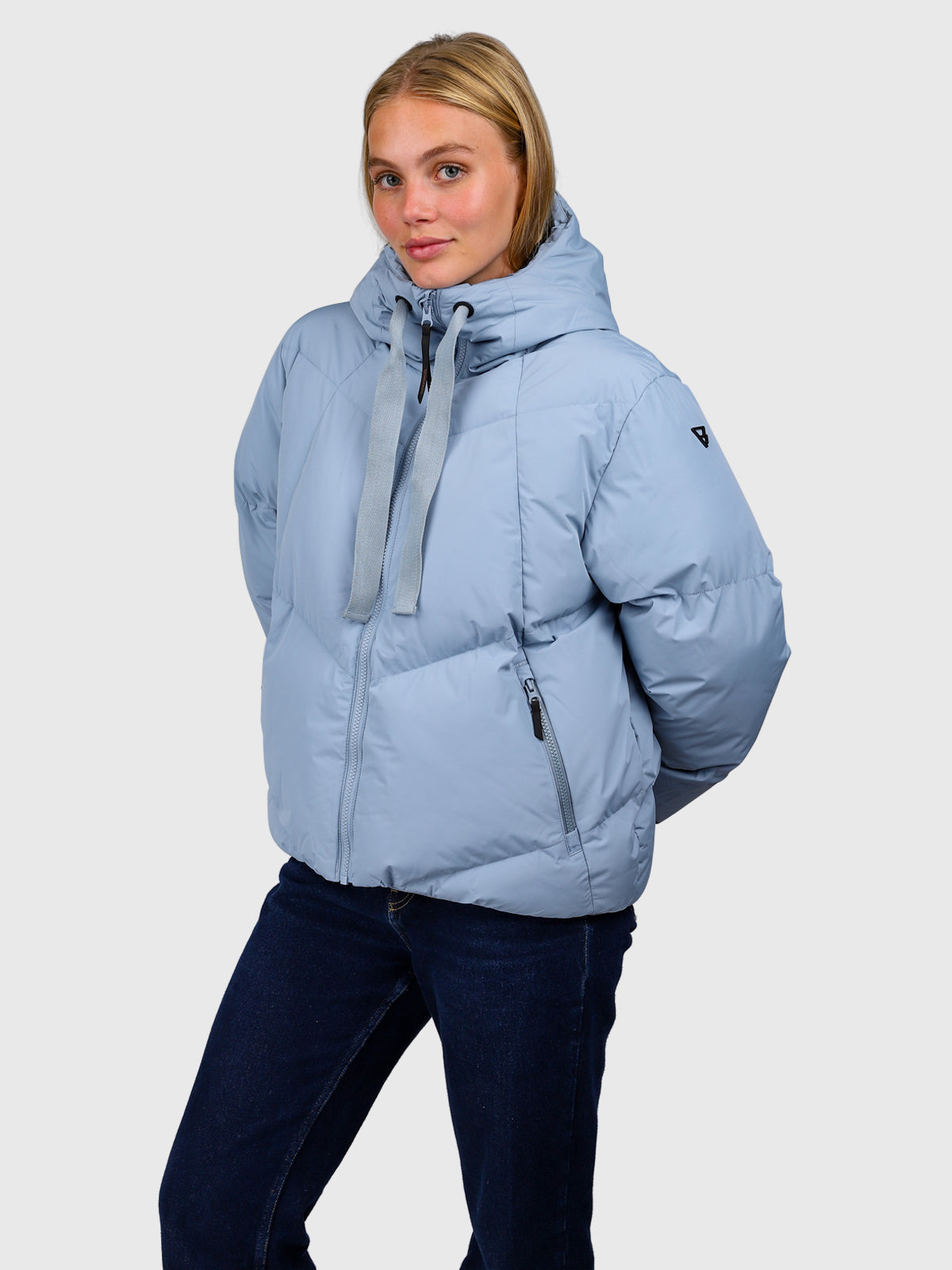 Shelka Women Jacket | Silver Blue