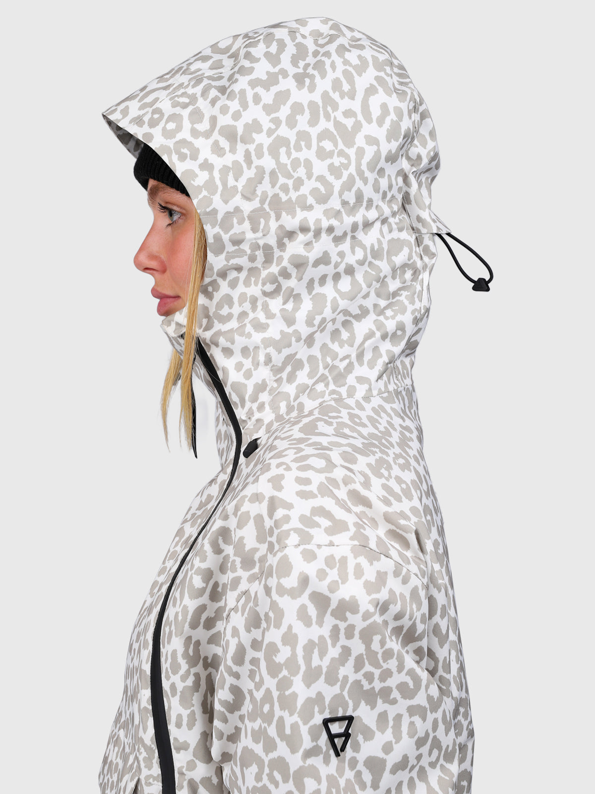 Joicya-Print Women Snow Jacket | Leopard Snow