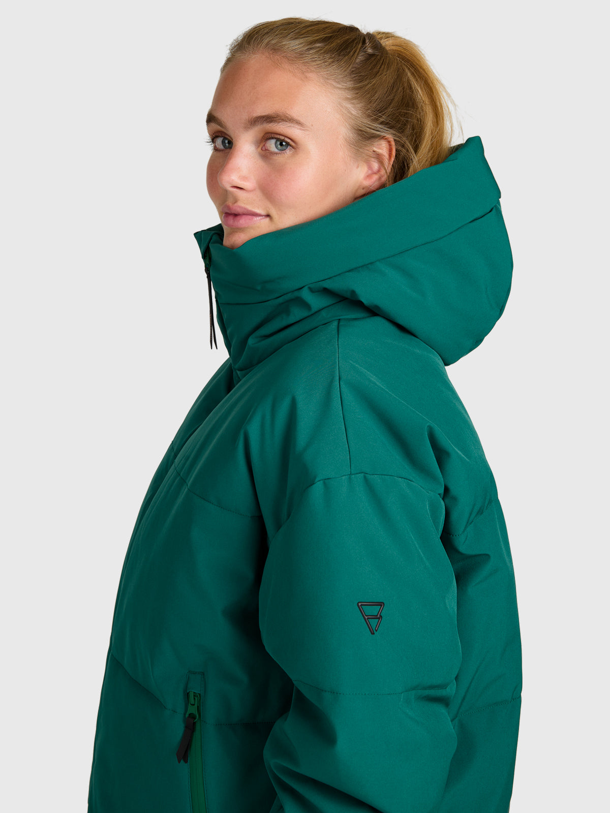 Fiaskia Women Snow Jacket | Hunter Green