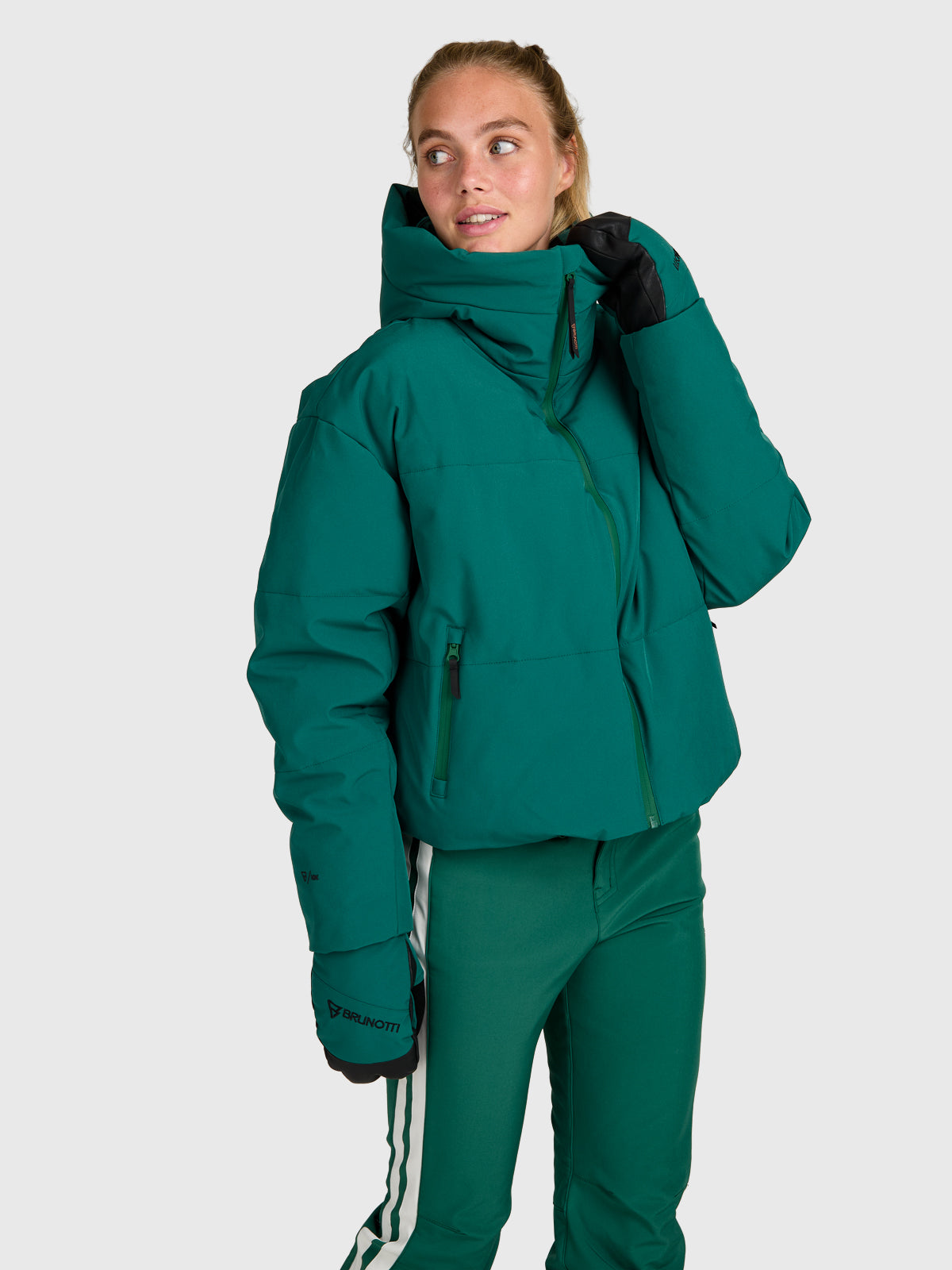 Fiaskia Women Snow Jacket | Hunter Green