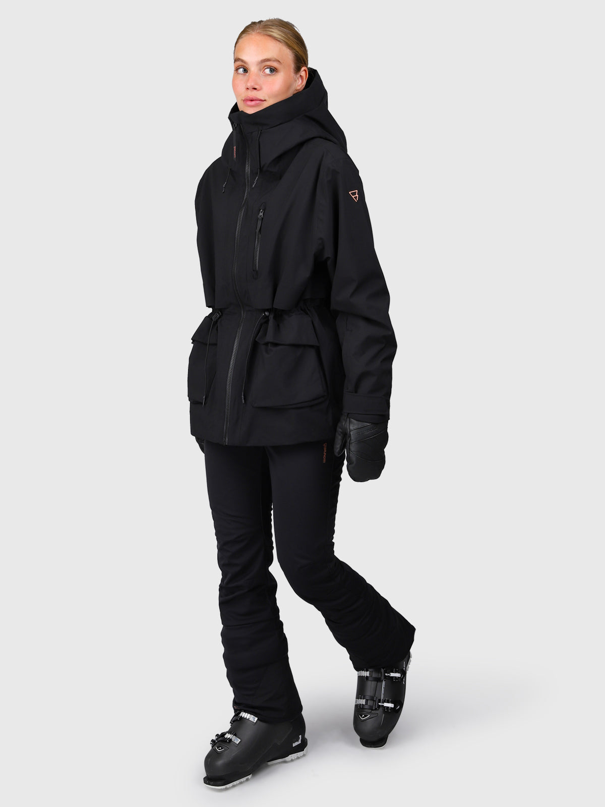 Nevicara Women Snow Jacket | Black