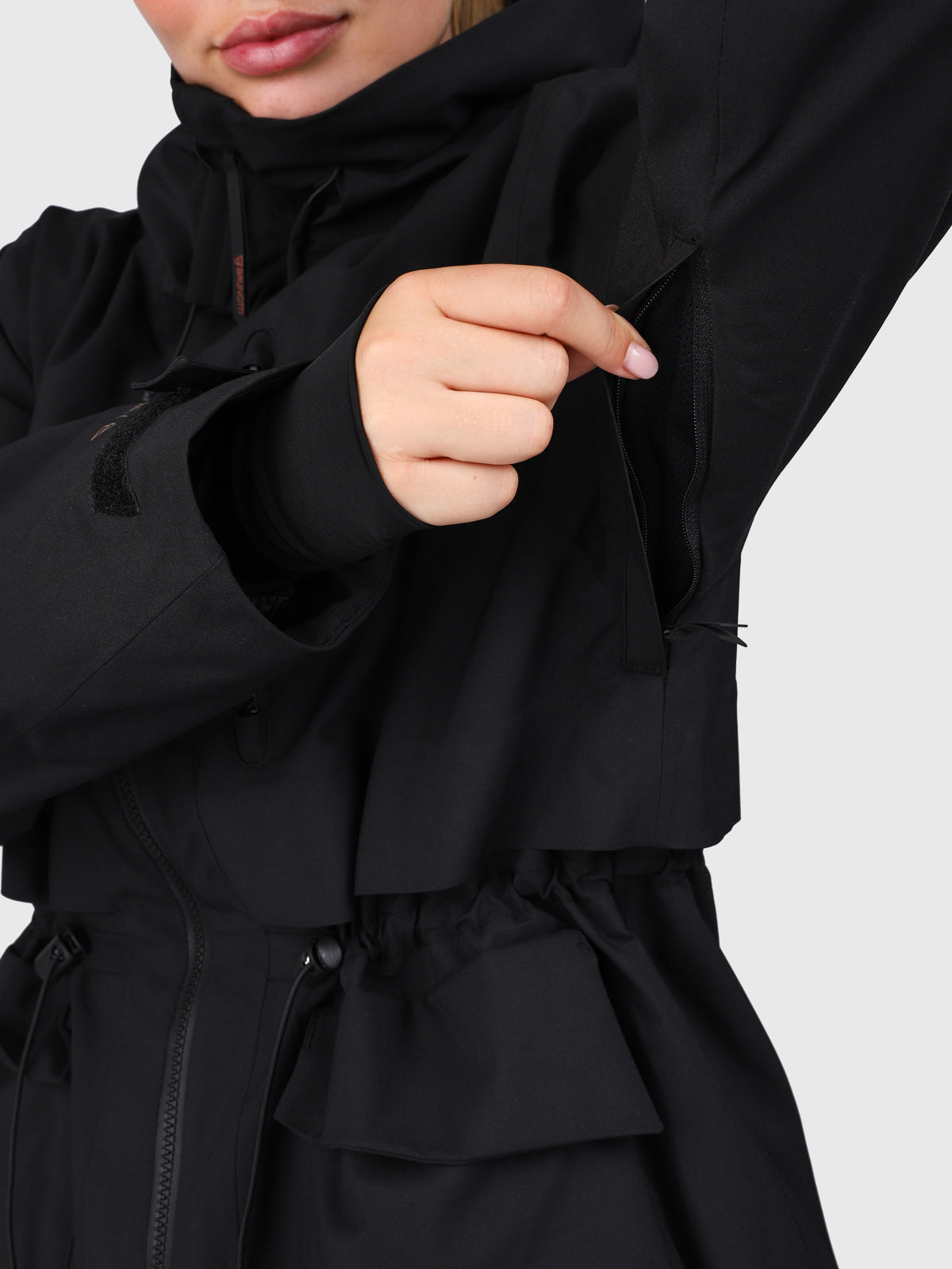 Nevicara Women Snow Jacket | Black