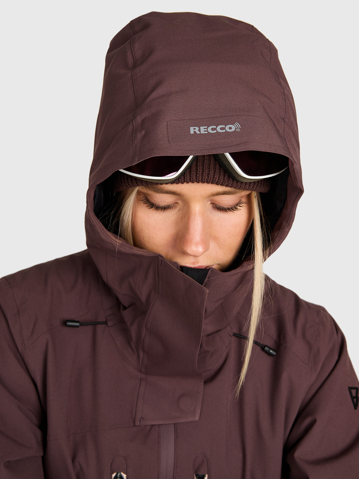 Avamena Women Snow Jacket | Raisin
