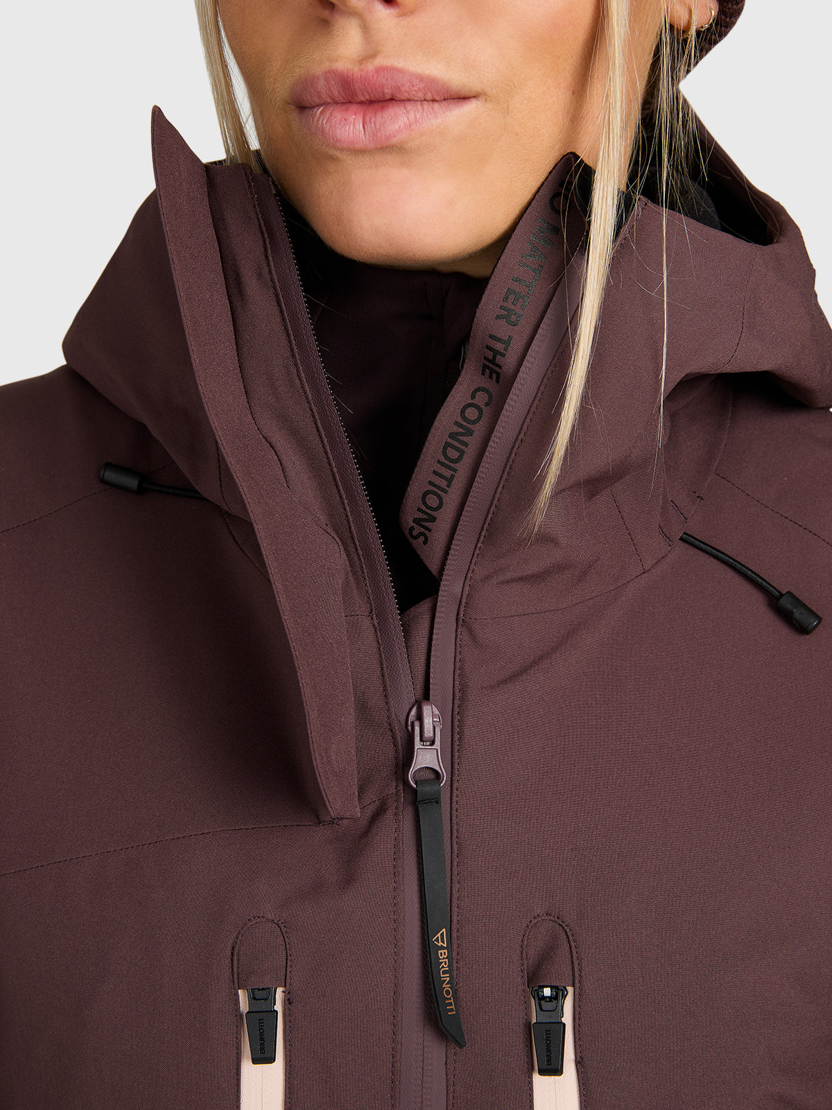 Avamena Women Snow Jacket | Raisin