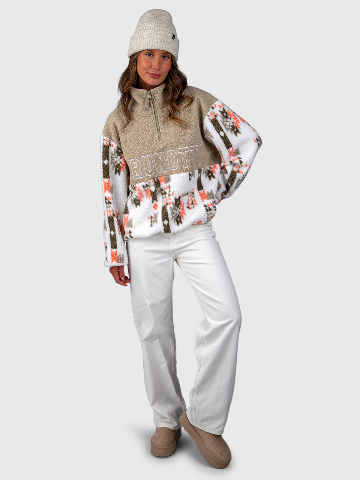 Chondra-Print Women Fleece | Siberia Fungi