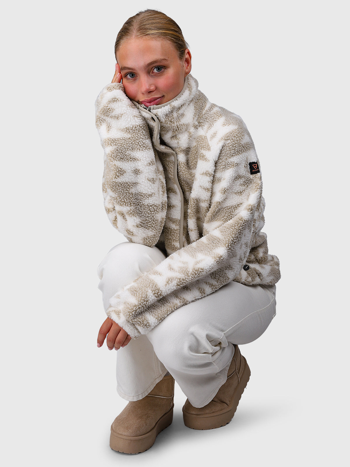 Powchou-Print Women Fleece | Polar Fungi