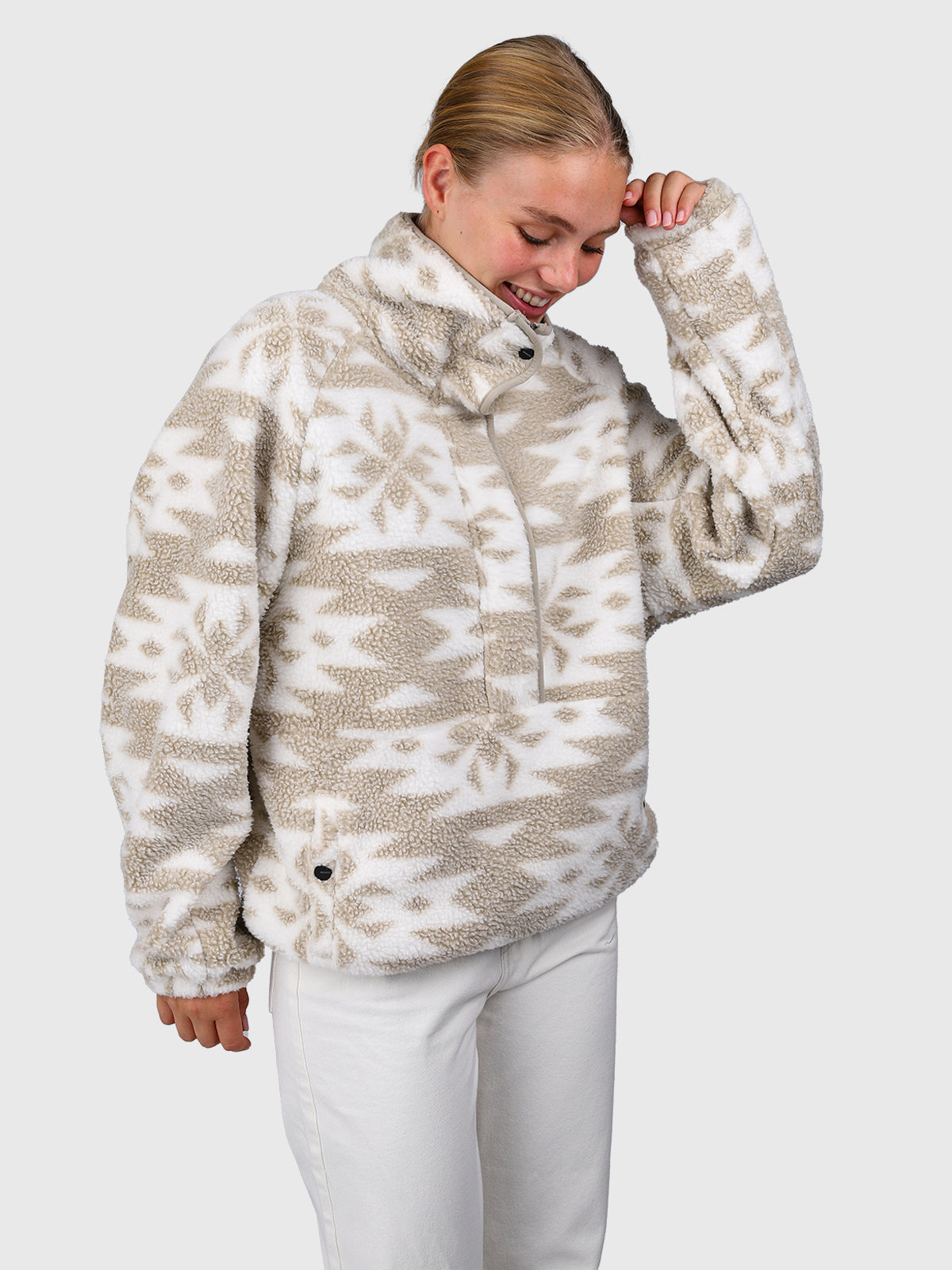 Powchou-Print Women Fleece | Polar Fungi