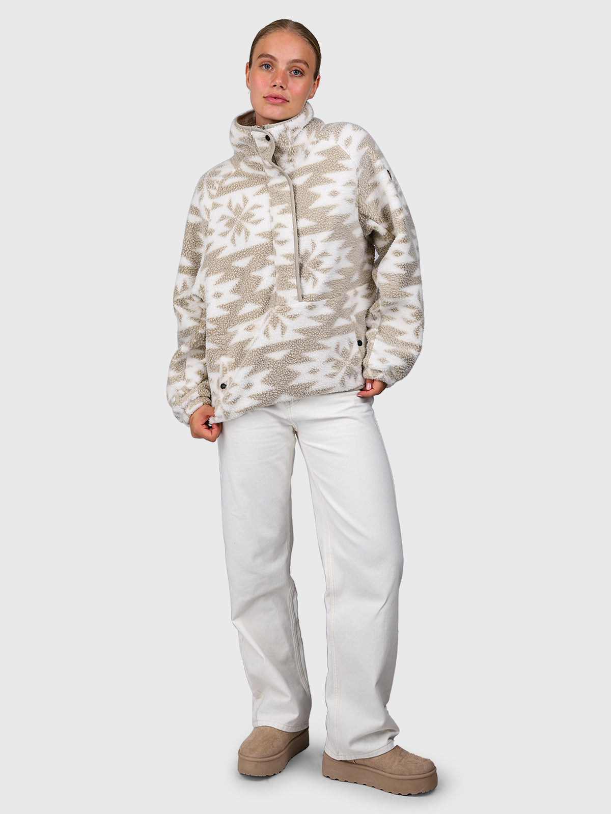 Powchou-Print Dames Fleece | Polar Fungi