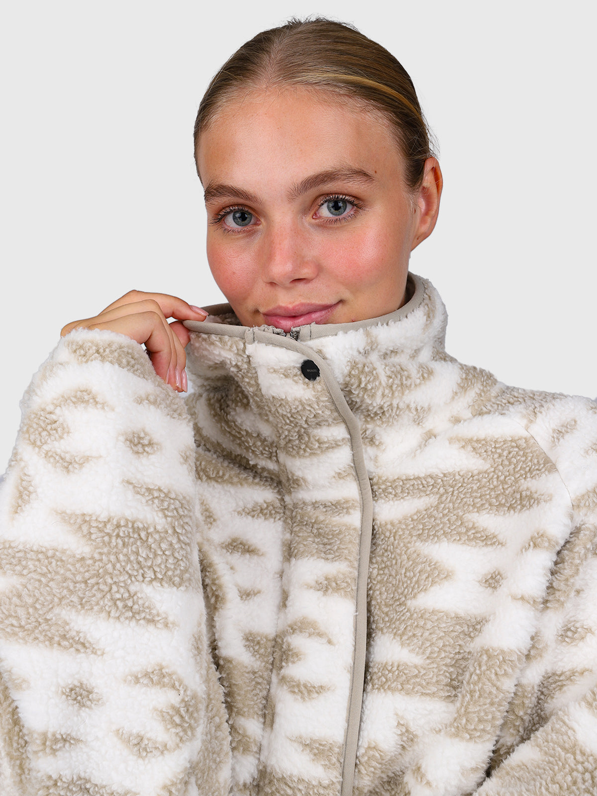 Powchou-Print Dames Fleece | Polar Fungi