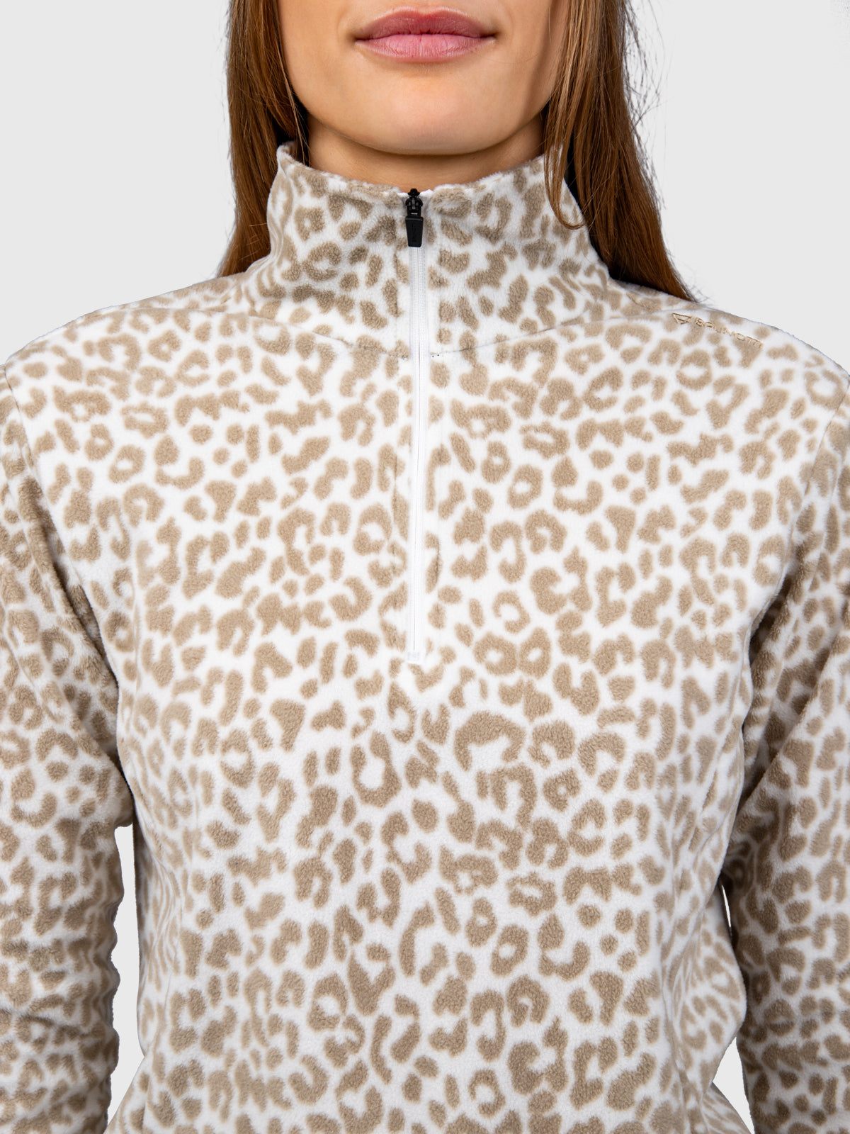 Misma-Print Women Fleece | Leopard Snow