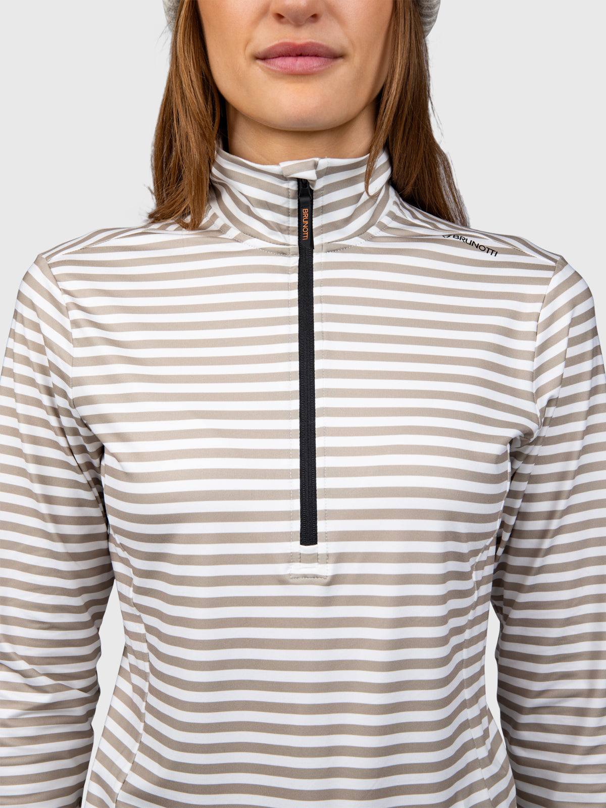 Rodika-Print Women Fleece | Awning Stripe Fungi