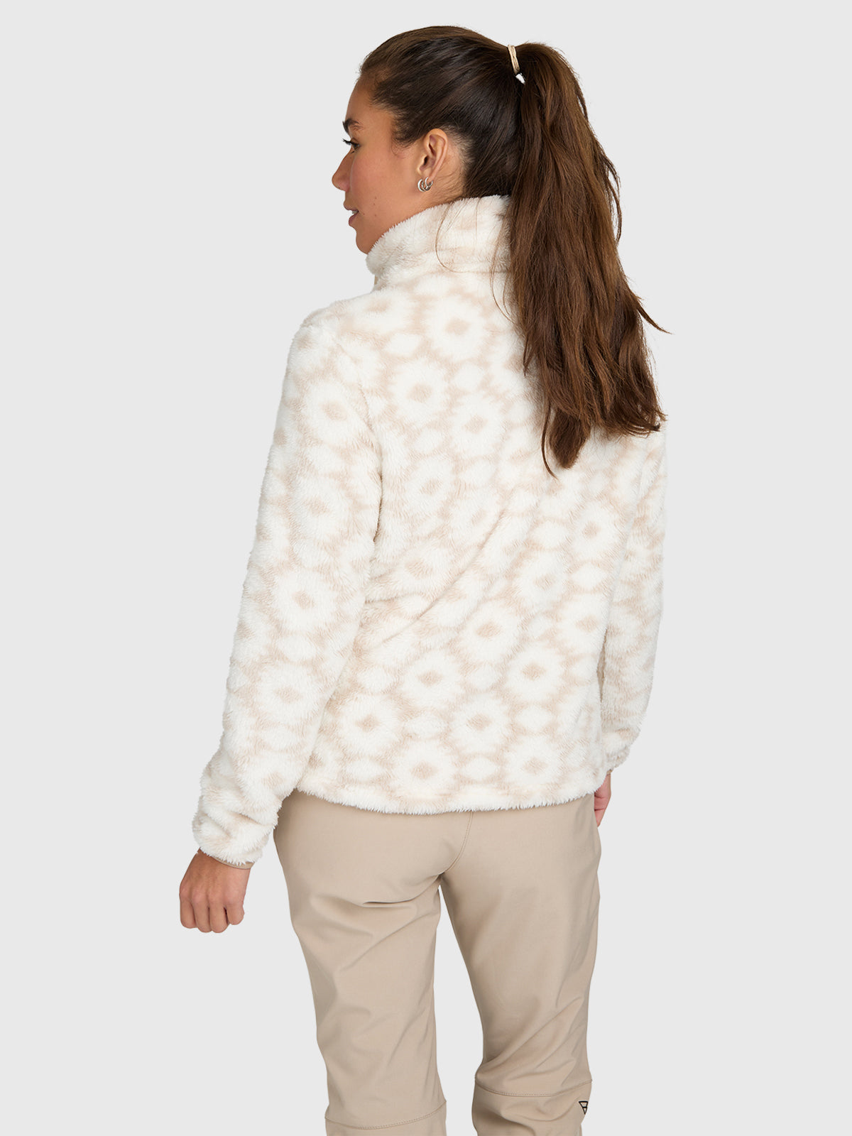Cecile-Print Women Fleece | Moonbeam