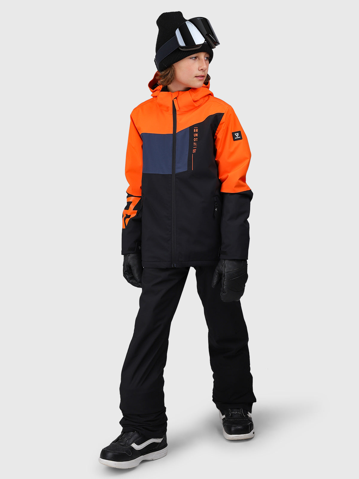 Flynnery Jongens Ski Jas | Zwart