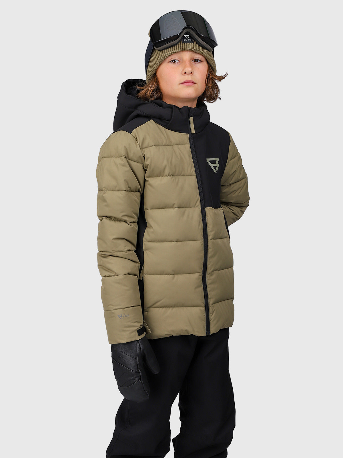 Stortany Boys Snow Jacket | Dusky Green