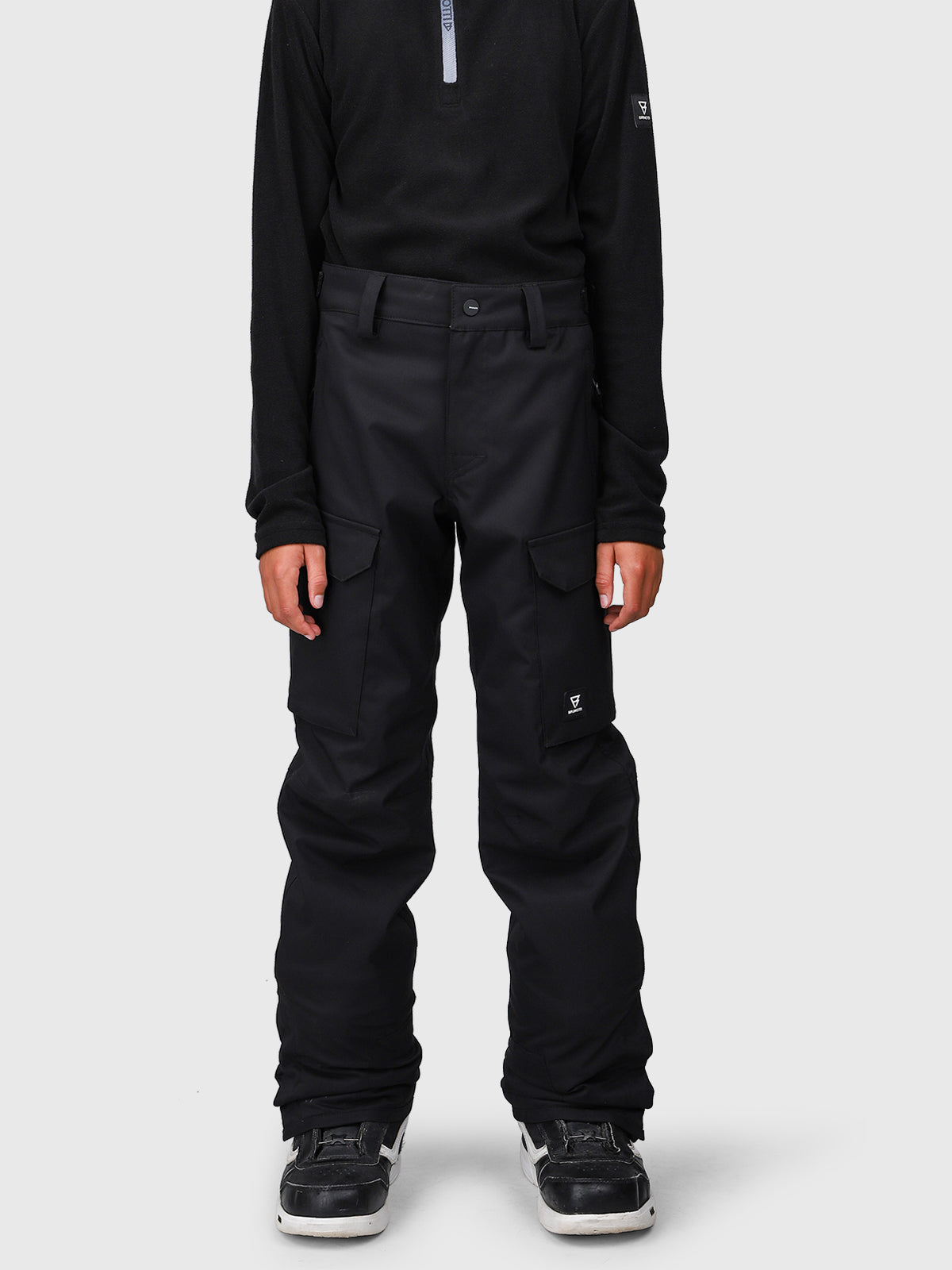 Footraily-Cargo Jongens Ski Broek | Zwart