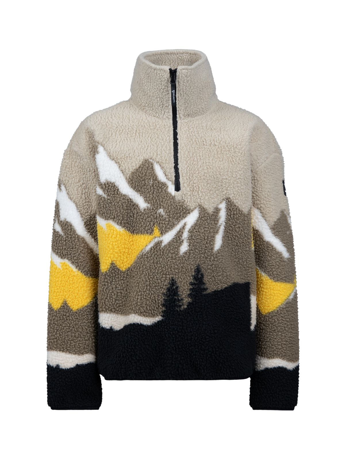 Rodrigy-Print Jongens Fleece | Zwart