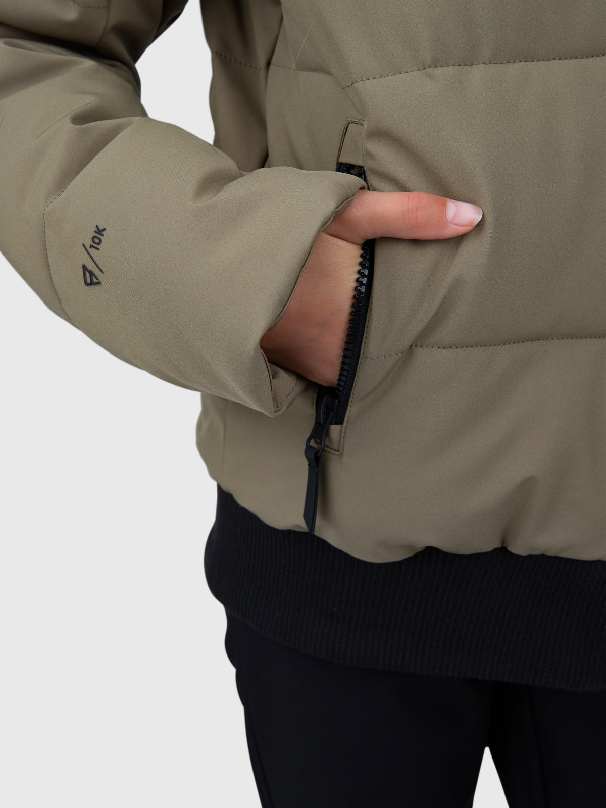 Suncrowny Girls Snow Jacket | Dusky Green