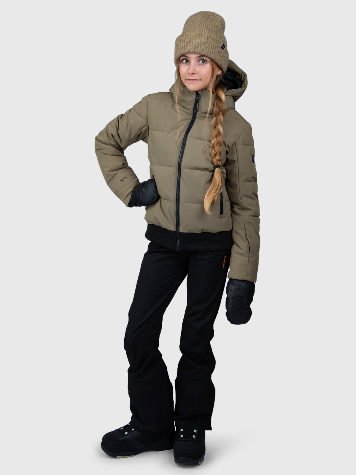 Suncrowny Girls Snow Jacket | Dusky Green