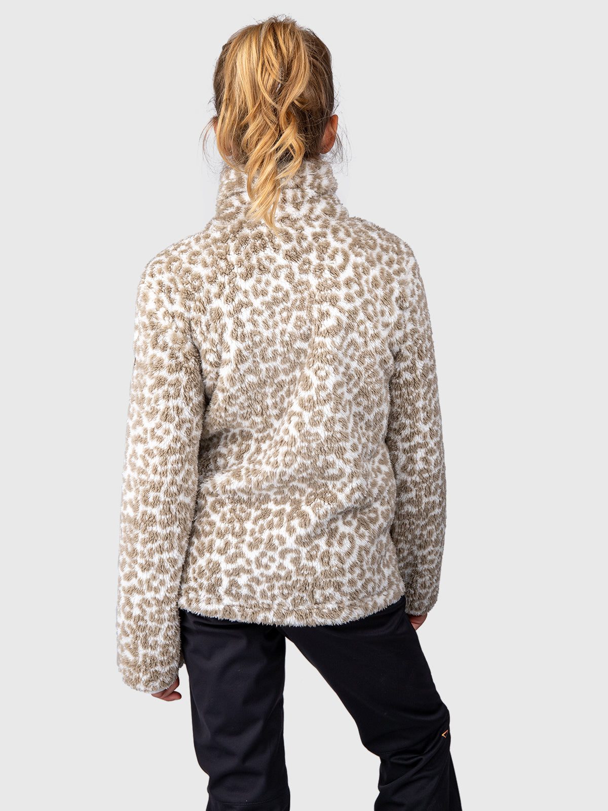 Kyoti-Print Girls Fleece | Leopard Snow